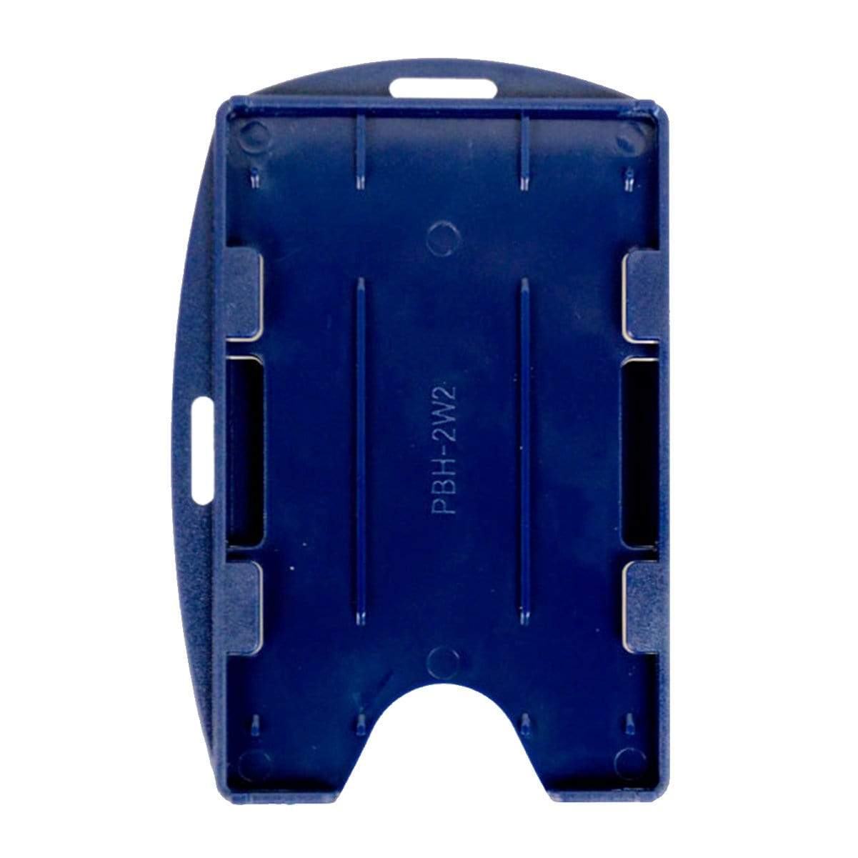 Navy Blue Rigid Open-Faced 2 Card Holder (P/N AH-150) AH-150-NB