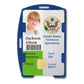 ID badge with picture of woman, text "Jackson Alison," barcode, U.S. Department of State seal, "United States Technical Operations," "Security Clearance: TS/SCI," "Rank: CIV," issued on "NOV7. Encased in a SkimSAFE FIPS 201 RFID Blocking 2-Card ID Holder (AH-210) for maximum security.