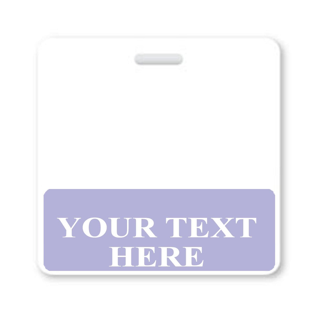 Lavender Custom Printed Badge Buddy Horizontal BB-CUSTOM-LAVENDER-H