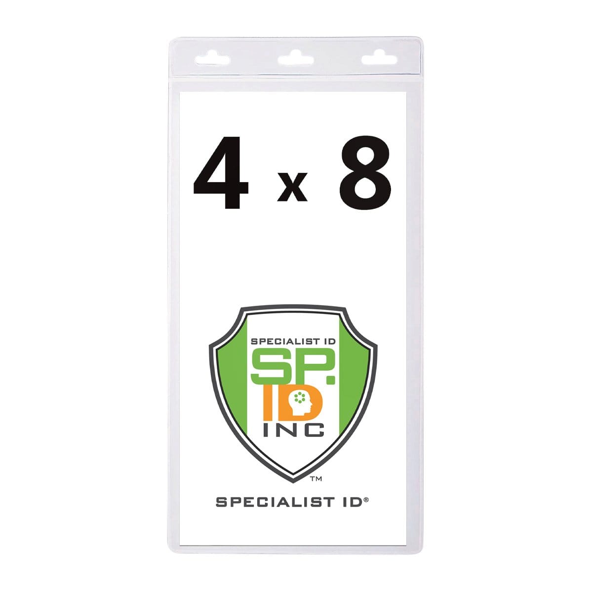 4x8 inch Extra Large Ticket or Credential Holder with 3 Euro Slots SPID-1040