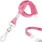 Pink Ribbon Awareness Wide Flat Breakaway Lanyard w/ Swivel Hook 2138-5286 2138-5286