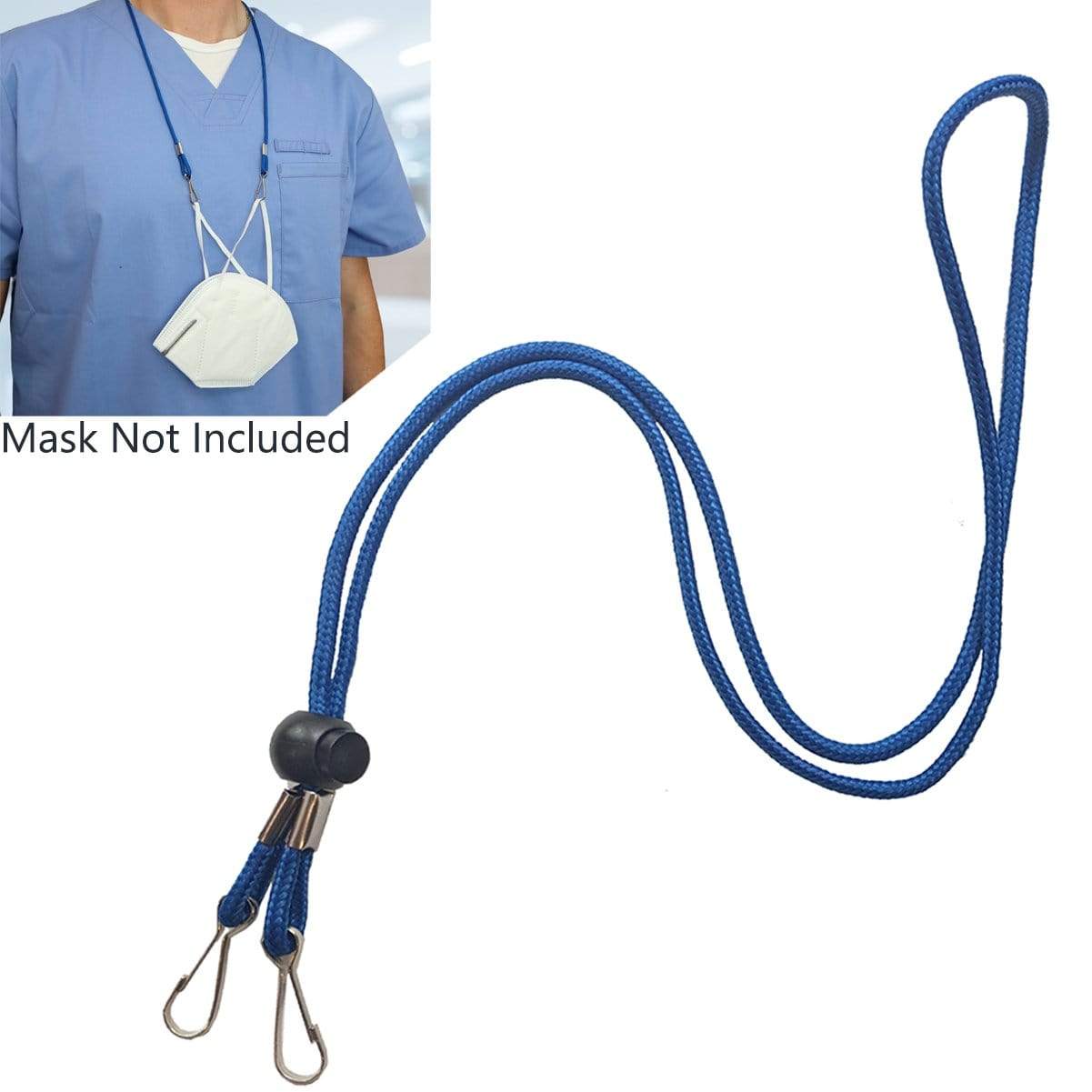 Adjustable Length Face Mask Lanyard - Handy & Convenient Safety Mask Holder & Hanger