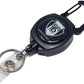 SPID Key-Bak SIDEKICK Heavy Duty Retractable Carabiner Badge Reel with ID Holder Strap & Keychain, featuring a heavy duty retractable carabiner hook and a logo with the text "Specialist ID" on its body.