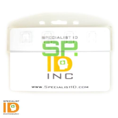 Clear Hypertite Horizontal Half Card Holder (P/N SPID-HPTH) SPID-HPTH