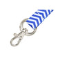 Chevron Pattern Fashion Lanyard with Key Ring and Trigger Snap Badge Clip (2138-628X)