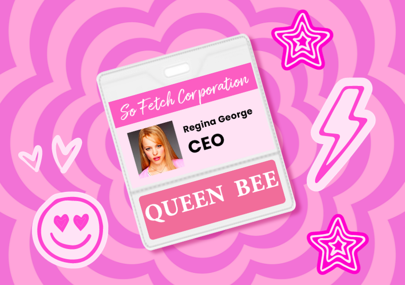 pink ID products for your office Mean Girl's day