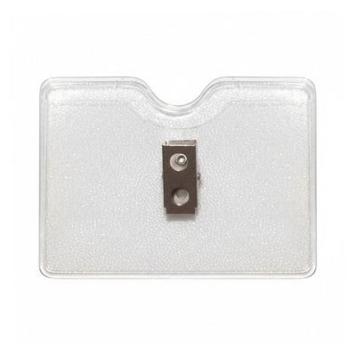 Horizontal Textured Vinyl Badge Holder with Clip (P/N 1810-1000)