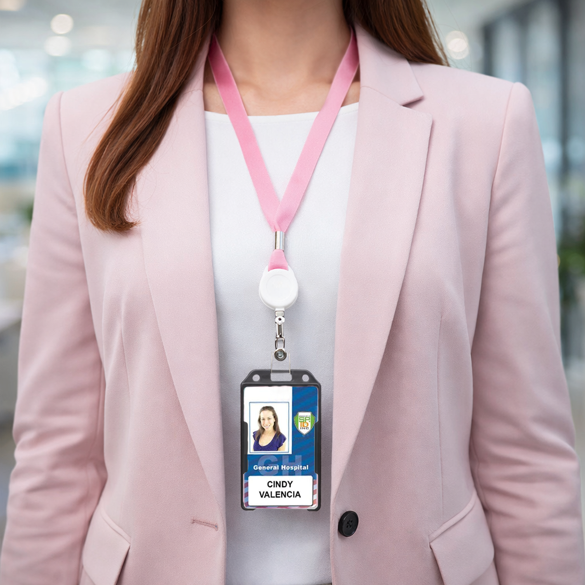 Open-Face Rigid Badge Holder 6 Colors Vertical CR80 (1840-816X