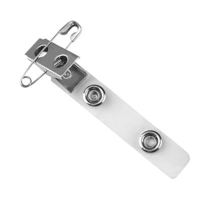 ID Badge Clip with Pin - Bulldog Clip & Safety Pin ID Badge Holder Combo (2105-3370)