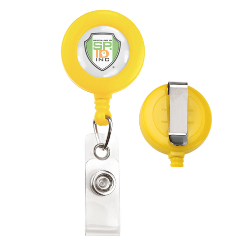 Custom Printed Retractable Badge Reels With Belt Clip - Upload Your Logo