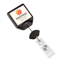 A Personalized B-REEL Retractable Badge Reel with Belt Clip - Upload Your Logo, perfect for promoting brand awareness through custom badge reels. Sold by Specialist ID.