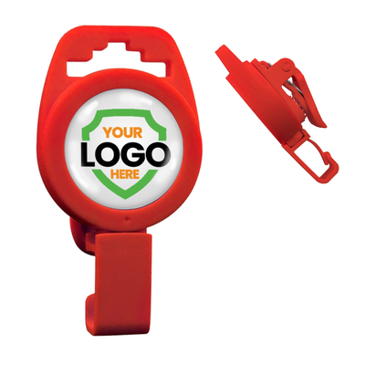 Custom Non-Magnetic Badge Reel with Plastic Clip - No Twist Design - Add Your Logo