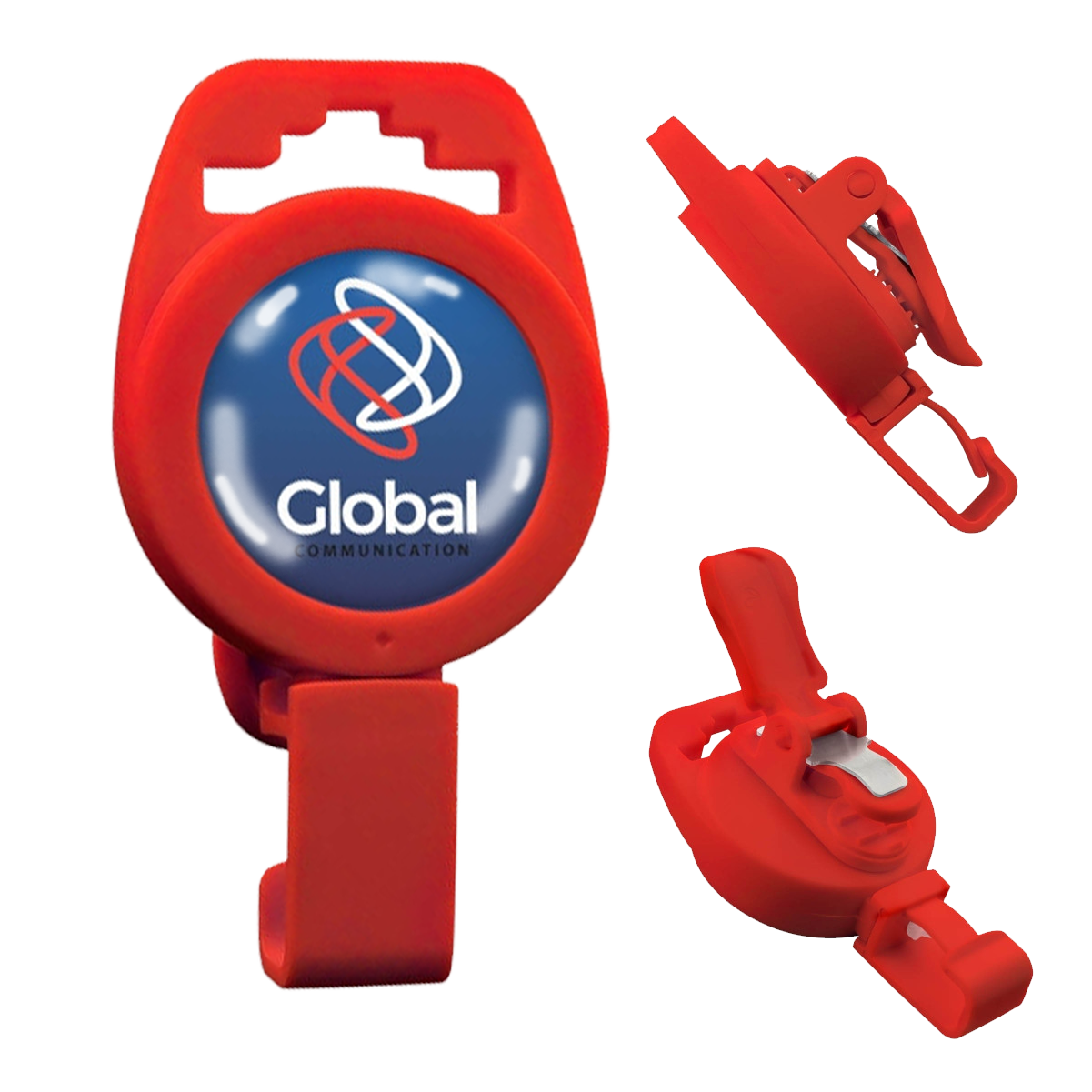Custom Non-Magnetic Badge Reel with Plastic Clip - No Twist Design - Add Your Logo