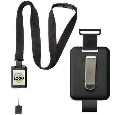 Customizable SlimReel Breakaway Lanyard ID Holder Badge Reel Combo (2138-800X)