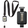 Customizable SlimReel Square Shape Badge Reel with Breakaway Lanyard Personalize with Logo (2138-8001 Black)
