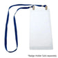 Double Ended Lanyard - Lightweight Neck Hanger with 2 Bulldog Clips -  Soft Material (2140-5302) 
