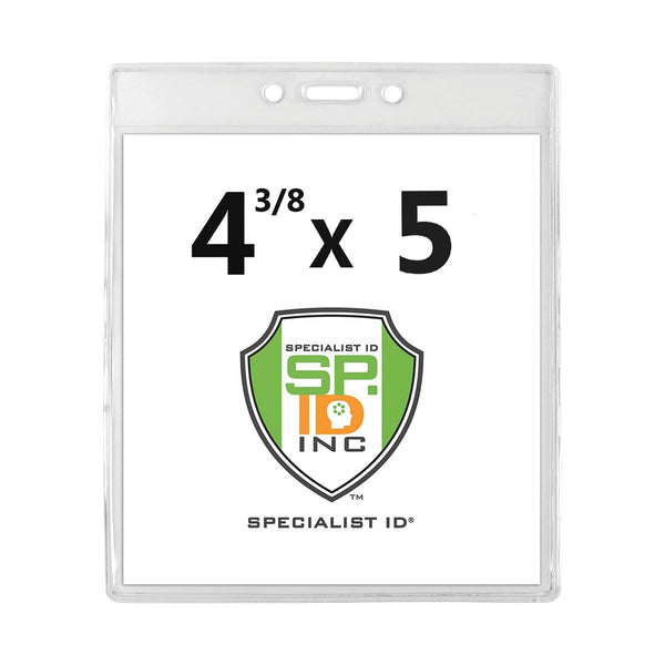 OfficeGear Event Badge Holder [50 Pack] Vertical Hanging Size A6 (4x6 Inch 105x150mm) Plus Printable Inserts - Open Top Vertical Holder For ID Cards, Passports, Delegate, Exhibitor, Visitor Badge - View #6