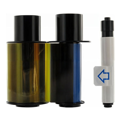 HID Fargo 45029 YMCKO Half-Panel Color Ribbon Refill for the C50, DTC1000, and DTC1250e ID Card Printers 350 Prints
