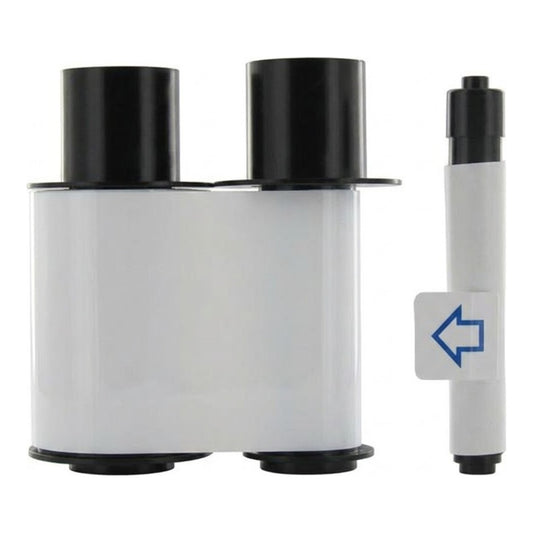 HID Fargo 45206 White monochrome ribbon refill for the DTC4500e and DTC4500 ID Card Printers, 2000 prints per roll. Sold by Specialist ID.