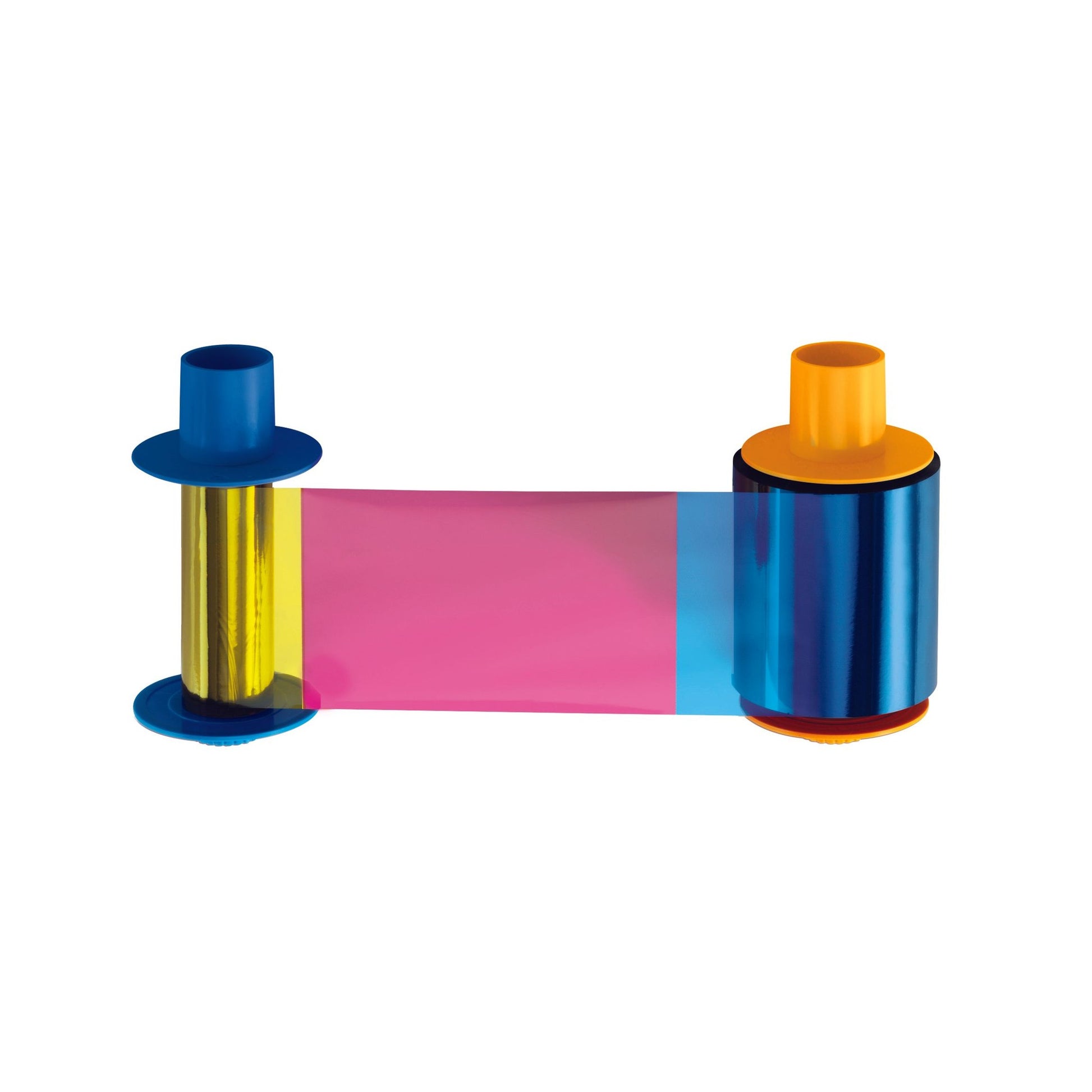 HID Fargo 45214 YMCKO Half-Panel color ribbon refill for the DTC4500e and DTC4500 ID Card Printers, 850 prints per roll. Sold by Specialist ID.