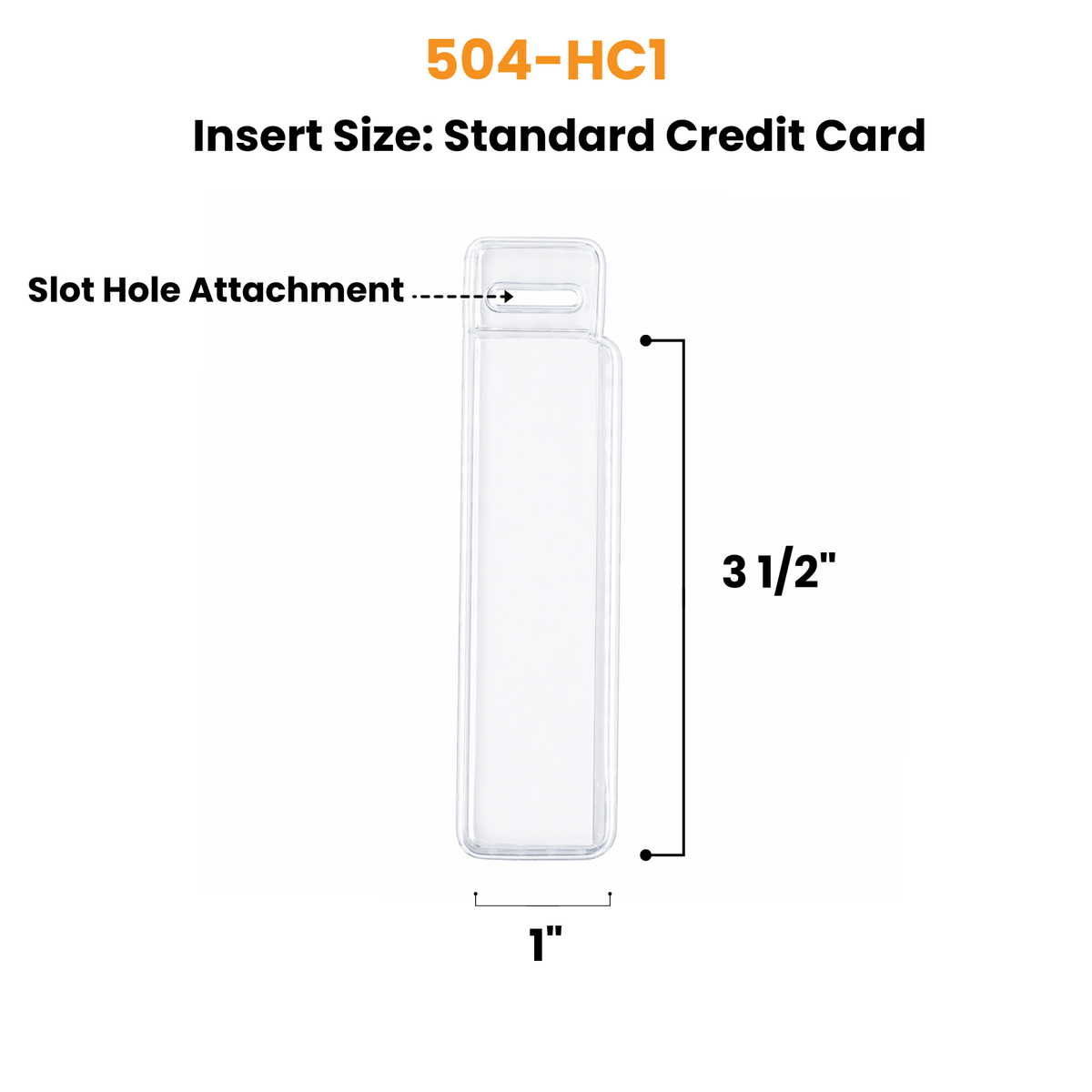Vertical Half Card Badge Holder, 504-HC1 | Specialist ID Vertical Half Card Badge Holder, 504-HC1 | Specialist ID