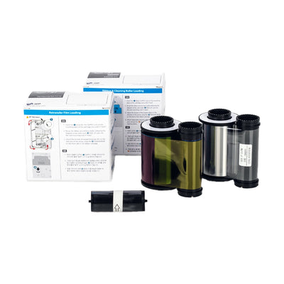 IDP 653547 YMCK Color Ribbon Retransfer Film Kit Smart-81 500 Prints