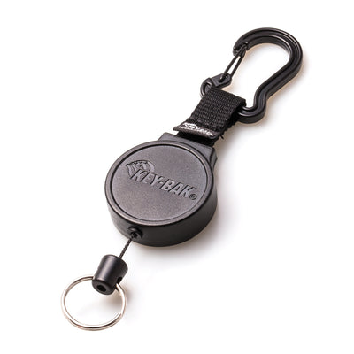 Key-Bak Mid Size Carabiner Badge Reel with Key Ring (6C)
