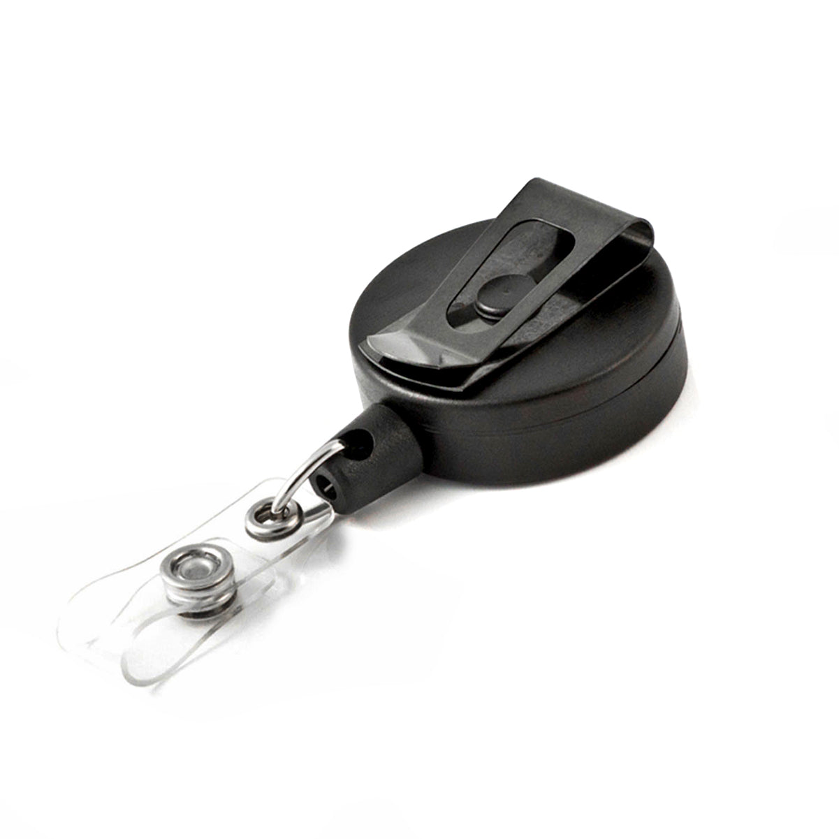 MID6: Heavy Duty Retractable Keychain Carabiner or Belt Clip Belt Clip