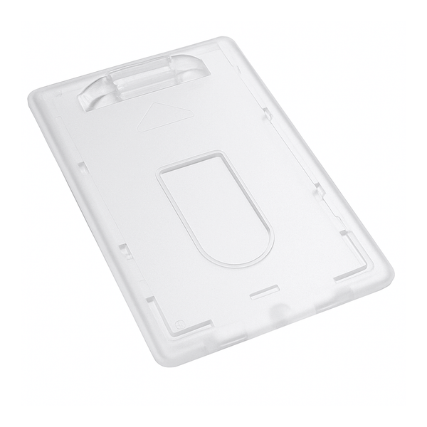 Clear Vertical Badge Holder (P/N 706-N) and more Rigid Plastic