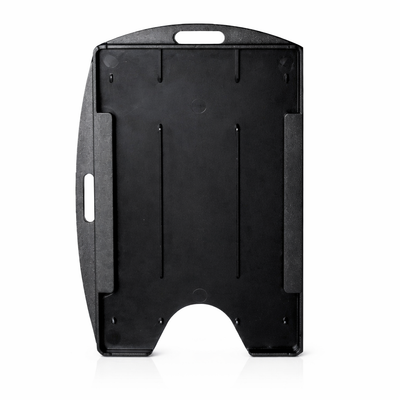 Rigid Open-Faced Single Card Badge Holder (AH-075 / PBH-2W1)