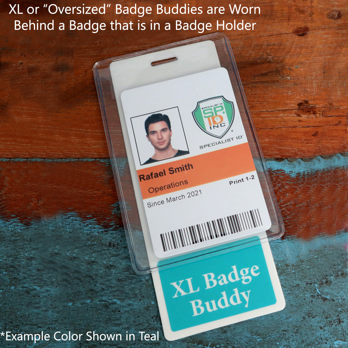 Oversized Custom Vertical Badge Buddy XL- (Extra Large Size)