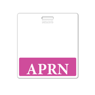 APRN Advanced Practice Registered Nurse XL Badge Buddy - Oversized Horizontal Hospital ID Role Identifier