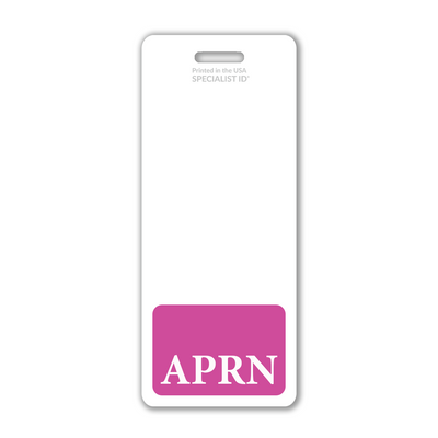 APRN Advanced Practice Registered Nurse XL Badge Buddy - Oversized Vertical Hospital ID Role Identifier
