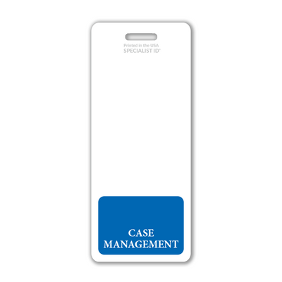 Case Manager XL Badge Buddy - Oversized Vertical Hospital ID Role Identifier