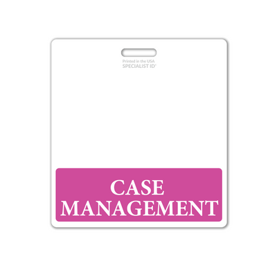 Case Manager XL Badge Buddy - Oversized Horizontal Hospital ID Role Identifier