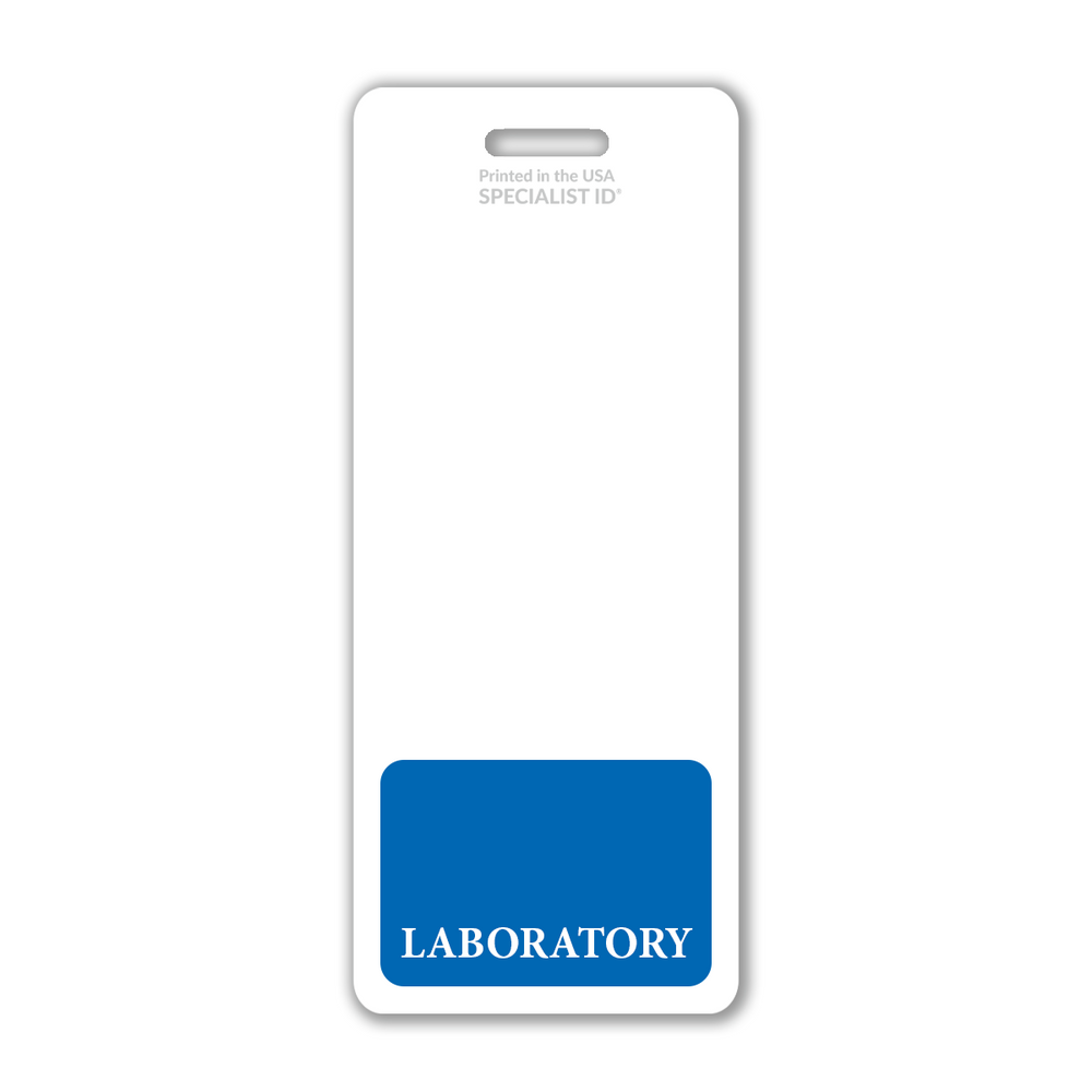 Laboratory XL Badge Buddy - Oversized Vertical Hospital ID Role Identifier