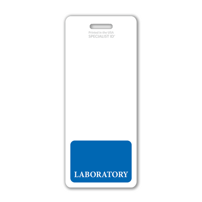 Laboratory XL Badge Buddy - Oversized Vertical Hospital ID Role Identifier