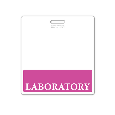Laboratory XL Badge Buddy - Oversized Horizontal Hospital ID Role Identifier