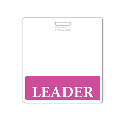 Leader XL Badge Buddy - Oversized Horizontal Hospital ID Role Identifier