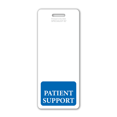 Patientsupport XL Badge Buddy - Oversized Vertical Hospital ID Role Identifier