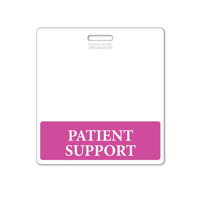 Patientsupport XL Badge Buddy - Oversized Horizontal Hospital ID Role Identifier