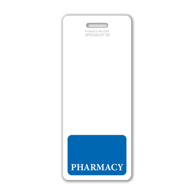 Pharmacy XL Badge Buddy - Oversized Vertical Hospital ID Role Identifier