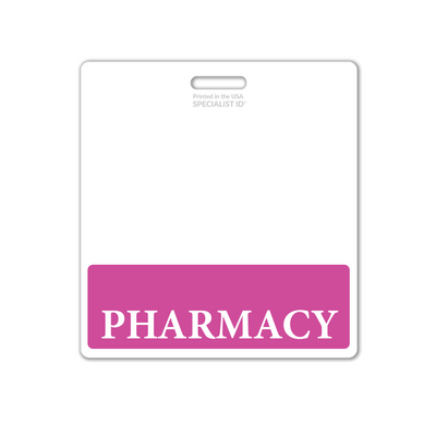 Pharmacy XL Badge Buddy - Oversized Horizontal Hospital ID Role Identifier