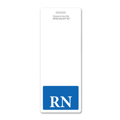 RN Registered Nurse XL Badge Buddy - Oversized Vertical Hospital ID Role Identifier