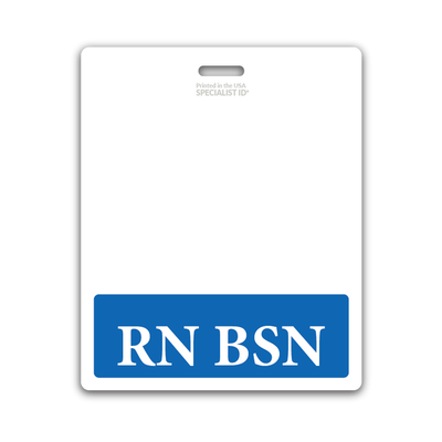 RN BSN XL Badge Buddy - Oversized Horizontal Hospital ID Role Identifier