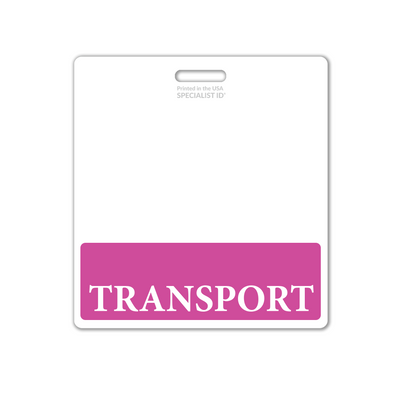 Transport XL Badge Buddy - Oversized Horizontal Hospital ID Role Identifier