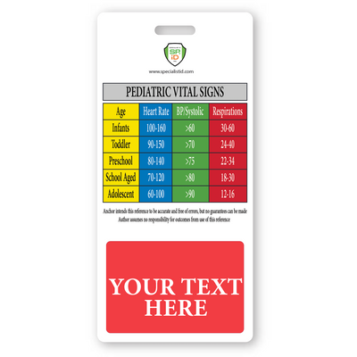 Fully Customizable Badge Buddy Vertical - (Standard Size)