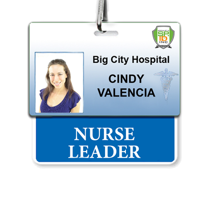 Nurse Leader Badge Buddy - Horizontal Hospital ID Role Identifier