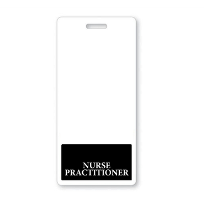 Nurse Practitioner Badge Buddy - Vertical Hospital ID Role Identifier