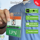 LPN Badge Holder and LPN Role Card Display All in One Clear Vinyl Sleeve